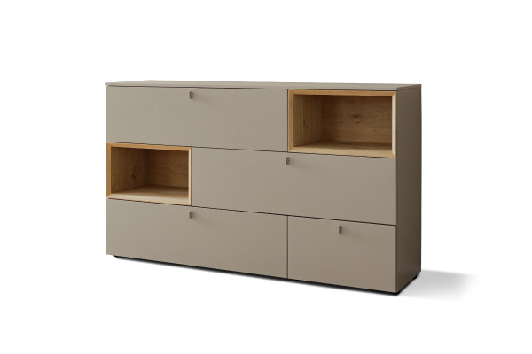 Sideboard VENJAKOB ANDIAMO 3.0 in Steingrau aus Lack