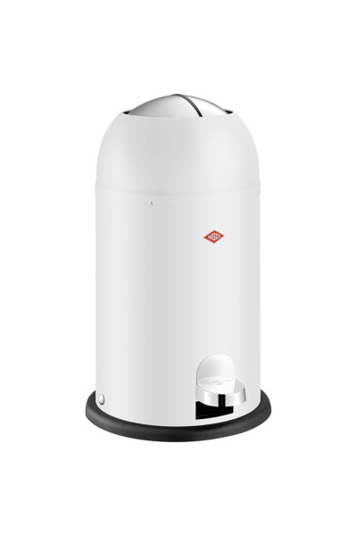 Abfalleimer WESCO KICKMASTER JUNIOR in weiß aus Metall