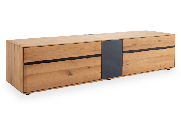 Lowboard MONDO DANORA PLUS in Asteiche aus Massivholz