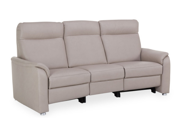 Sofa SYSTEMPOLSTER 2 Sitzer PAULA in pearl aus Leder