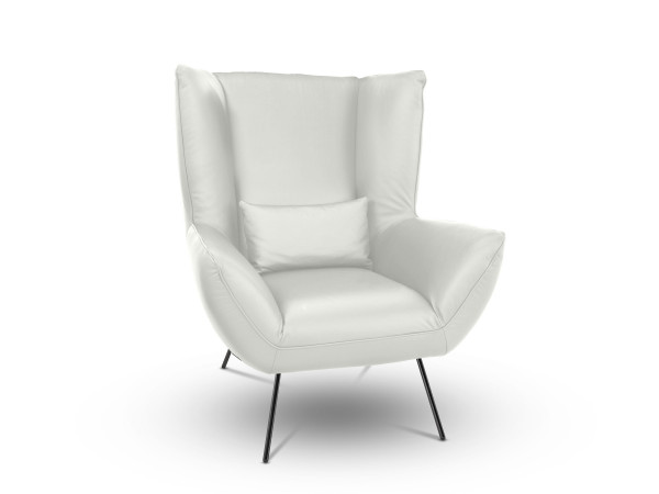 Sessel MONDO MATTA A 2.0 in white aus Leder