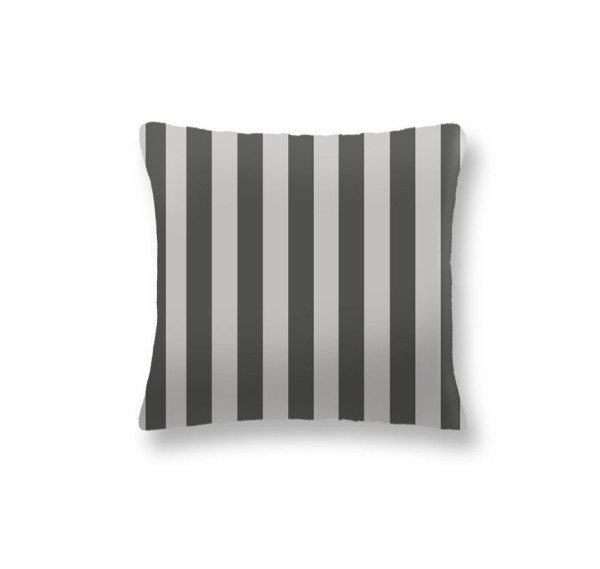 Kissen Outdoor Doubleface in anthrazit aus Kunststoff