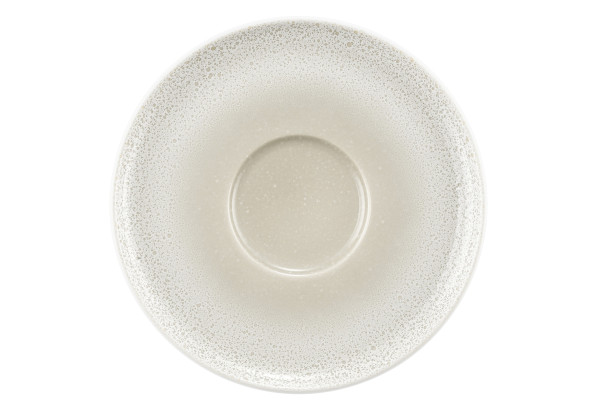 Kombi-Untertasse SENTO HOME in creme aus Porzellan