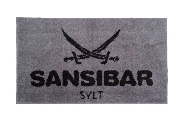Badematte SANSIBAR in silberfarben aus Polyacryl