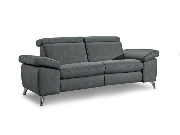 Sofa 2 Sitzer vito TONGA in grau aus Stoff