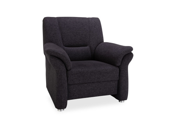 Sessel PLEUN in schwarz aus Stoff