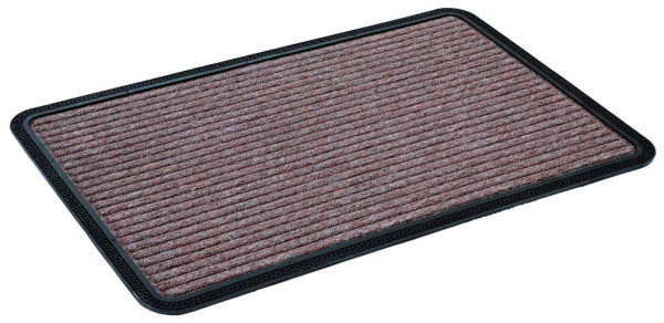 Fußmatte Border Star in braun aus Polypropylen