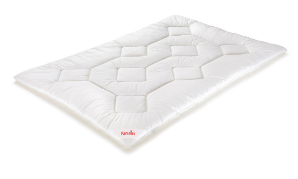 Ganzjahresbett ANELA in weiß aus Polyester