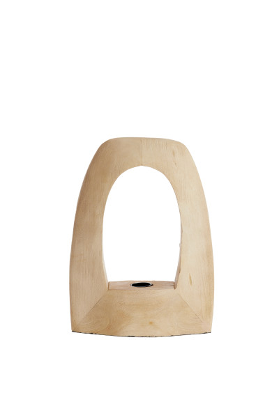 Tischleuchte CARIN in braun aus Holz
