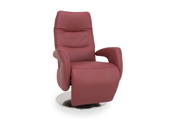 Relaxsessel vito VARIETY STYLE in bordeaux aus Leder