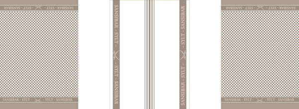 Geschirrtuch SANSIBAR Jacquard in taupe aus Baumwolle