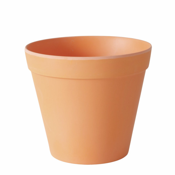 Übertopf GIARDINO in orange aus Materialmix