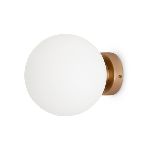 Wandleuchte BASIC FORM in goldfarben aus Metall