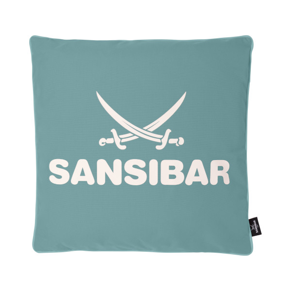 Kissen SANSIBAR in lagune aus Polyester