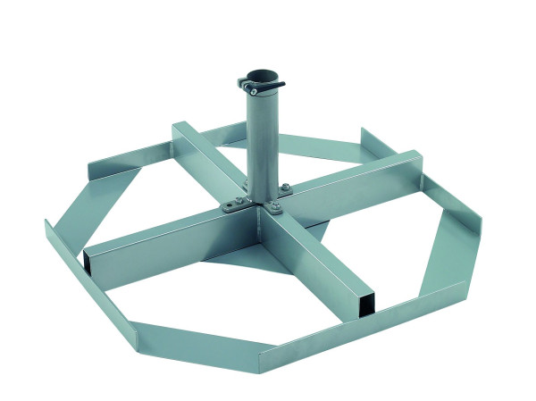 Schirmständer doppler für Platten in grau aus Metall