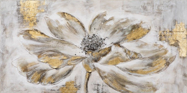 Keilrahmenbild FLOWER in bunt aus Holz