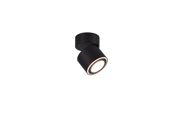 Wandspot TAURUS in schwarz aus Metall