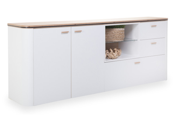Sideboard SANSIBAR VISTRA in weiß aus Dekor