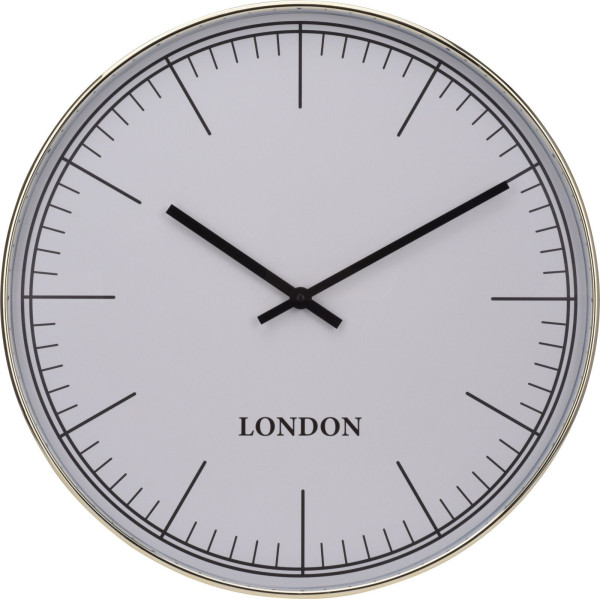 Wanduhr in weiß aus Polypropylen