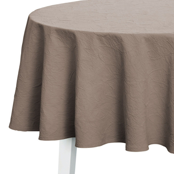 Tischdecke JUNO taupe in taupe aus Polyester
