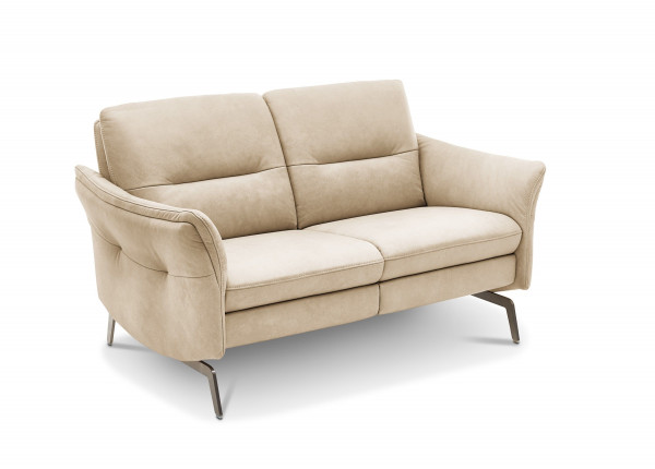Sofa 2 Sitzer MONDO TEOMA in beige aus Leder