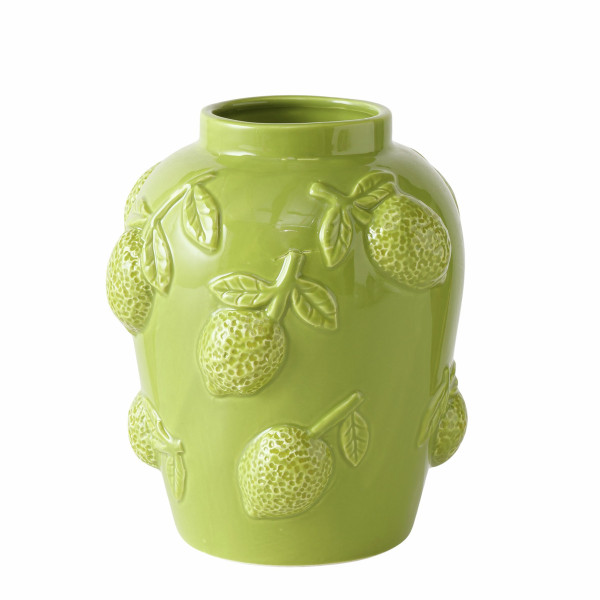 Vase LIME in grün aus Porzellan