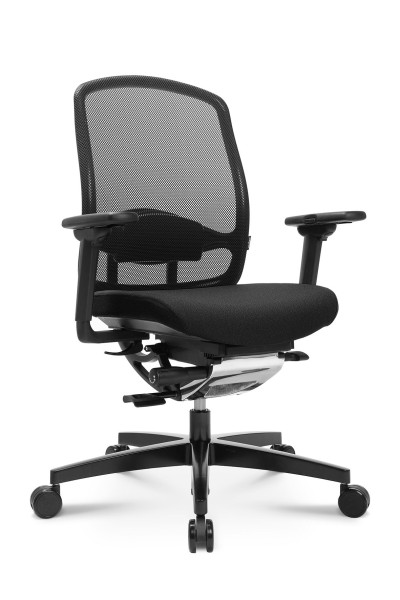 Drehstuhl WAGNER ALUMEDIC 5 in schwarz aus Stoff