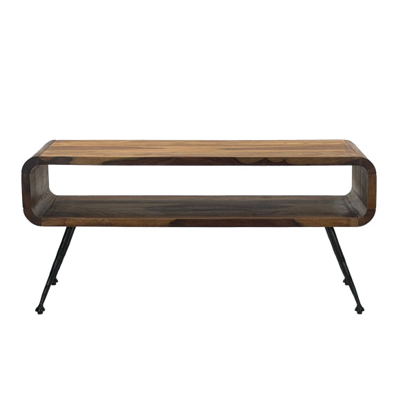 Couchtisch in braun aus Materialmix