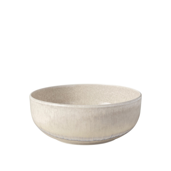 Schale PERLEMOR SAND in beige aus Porzellan