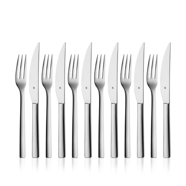 Steakbesteck-Set WMF NUOVA in silberfarben aus Metall