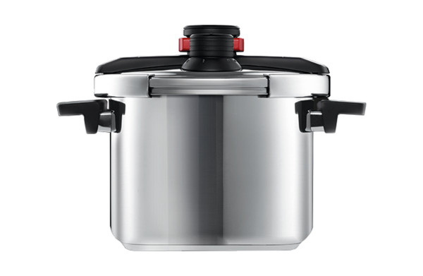 Schnellkochtopf WOLL PRESSURE PRO in silberfarben aus Edelstahl