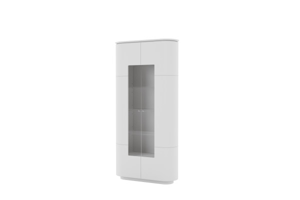 Vitrine DSIGN ESANO in aschgrau aus Lack