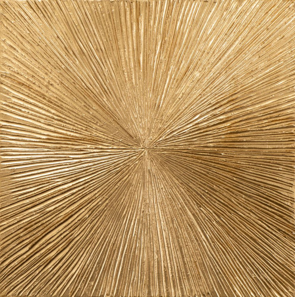 Gemälde GOLDENE ELEGANZ in goldfarben aus Holz