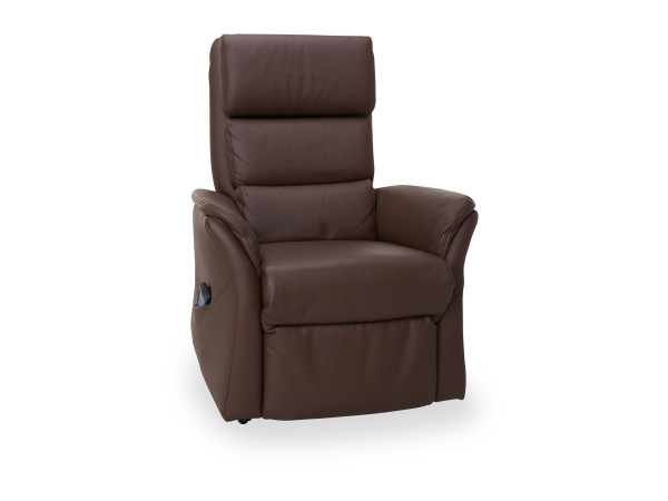 Relaxsessel himolla SILBERBERG in braun aus Leder