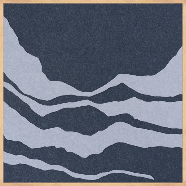 Akustikbild TONEFIELD 1 in hellblau aus Filz