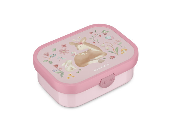 Brotdose FAIRY GARDEN in rosa aus Kunststoff