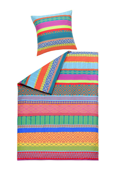 Bettwäsche FELICE Flanell in bunt aus Baumwolle