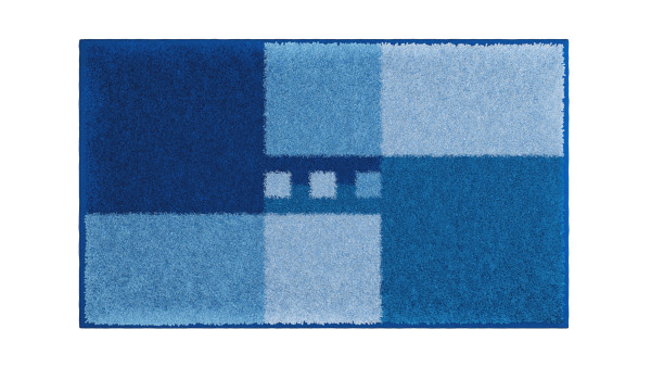 Badematte MERKUR in blau aus Polyacryl