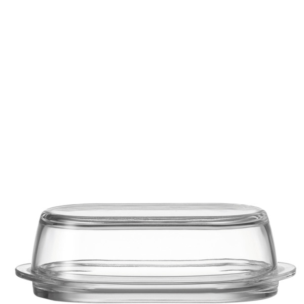 Butterdose CIAO in klar aus Glas