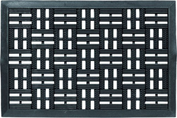 Fußmatte Dynamic in schwarz aus Gummi