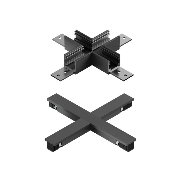X-Verbinder Premium in schwarz aus Aluminium