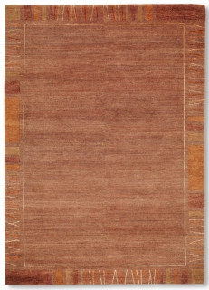Teppich 457 LAMAR h.braun in braun aus Schurwolle