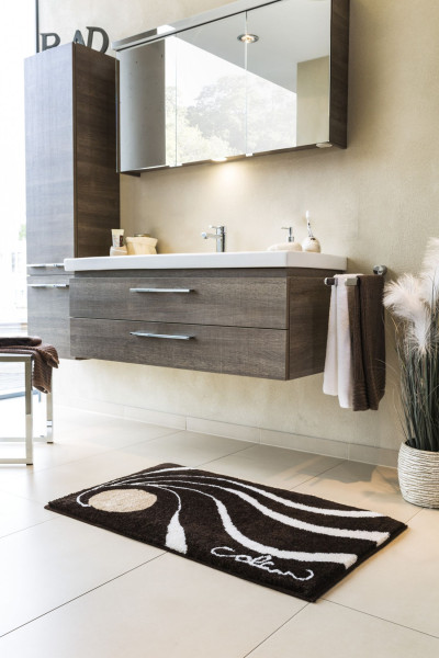 Badematte Colani 18 in braun aus Polyacryl