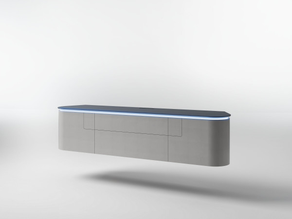 Lowboard DSIGN ESANO in anthrazit aus Lack