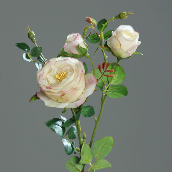Kunstblume Rose in pink aus Kunststoff