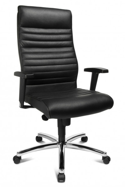 Chefsessel Profi Chief 100 in schwarz aus Leder