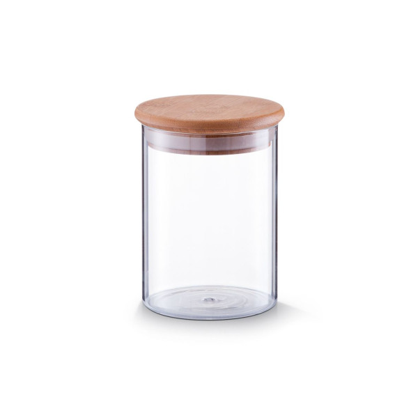 Vorratsglas Bamboodeckel in transparent aus Glas