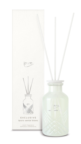Raumduft ipuro SANTAL BLANC in weiß aus Glas