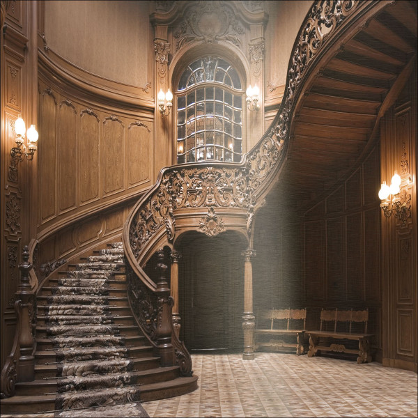 Aludibondbild LOST PALACE III in mehrfarbig aus Metall