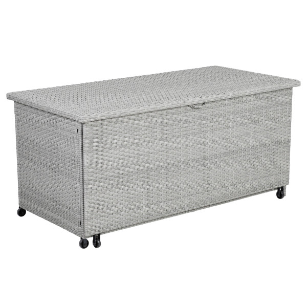 Kissenbox in mehrfarbig aus Materialmix